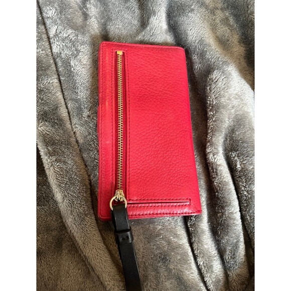 Red Kate Spade bifold wallet - Picture 2 of 8